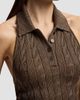 Ralph Lauren Collection Women's Cable-Knit Halter Polo Sweater - 5