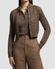 Ralph Lauren Collection Women's Cable-Knit Stretch Silk Sweater - 3