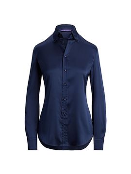 Ralph Lauren Collection Women's Cameron Stretch Silk Charmeuse Button-Down Shirt