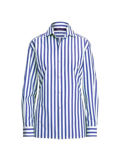 Ralph Lauren Collection Women's Capri Striped Button-Up Shirt