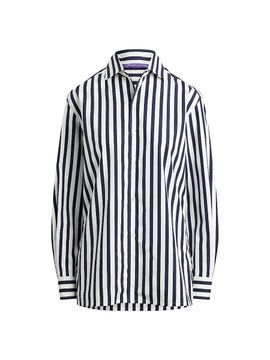 Ralph Lauren Collection Women's Capri Striped Cotton Relaxed-Fit Shirt