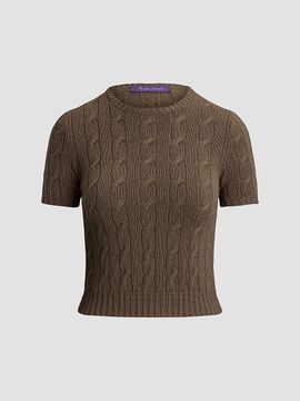 Ralph Lauren Collection Women's Cashmere Cable-Knit Top