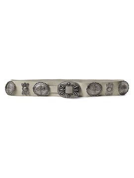 Ralph Lauren Collection Women's Concho Suede Belt