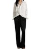 Ralph Lauren Collection Women's Crepe-Back Satin Straight-Fit Pants - 2