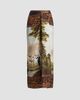 Ralph Lauren Collection Women's Debbie Silk Scenic Midi Skirt - 1