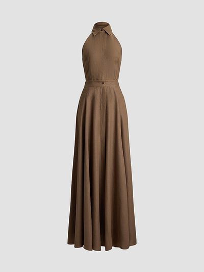 Ralph Lauren Collection Women's Eldred Linen Day Dress