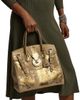 Ralph Lauren Collection Women's Extra-Soft Ricky 33 Calf Hair & Foiled Leather Top Handle Bag - 2