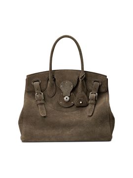 Ralph Lauren Collection Women's Extra-Soft Ricky 33 Suede Top Handle Bag