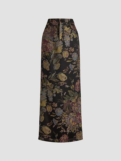 Ralph Lauren Collection Women's Fontaine Tapestry Jacquard Maxi Skirt