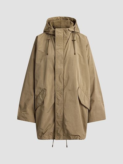 Ralph Lauren Collection Women's Hurston Peached Hooded Raincoat