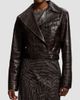 Ralph Lauren Collection Women's Jaxson Croc-Embossed Leather Moto Jacket - 2