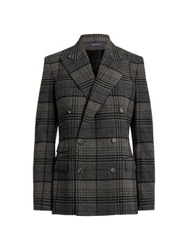 Ralph Lauren Collection Women's Kent Plaid Wool Jacket