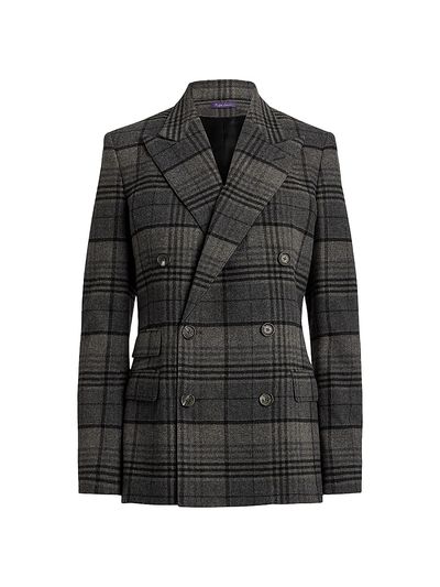 Ralph Lauren Collection Women's Kent Plaid Wool Jacket
