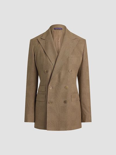 Ralph Lauren Collection Women's Lily Glen Plaid Silk Blazer