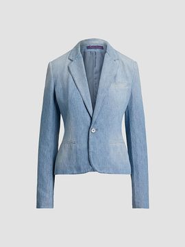 Ralph Lauren Collection Women's Lochlan Cotton Denim Blazer