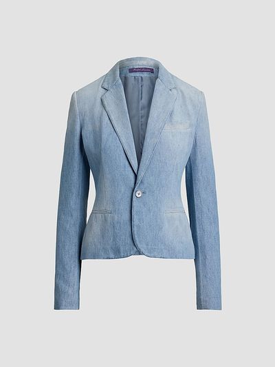 Ralph Lauren Collection Women's Lochlan Cotton Denim Blazer