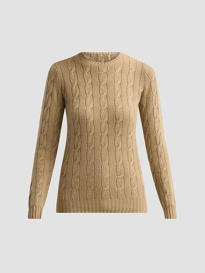 Ralph Lauren Collection Women's Lofty Cable-Knit Cashmere Sweater