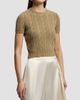 Ralph Lauren Collection Women's Lofty Cashmere Short-Sleeve Cable-Knit Sweater - 3