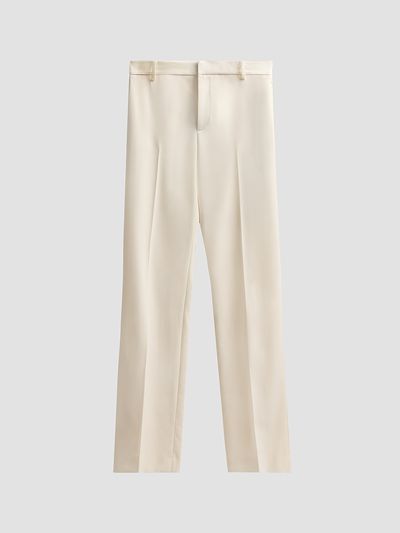 Ralph Lauren Collection Women's Macy Grain De Poudre Trousers