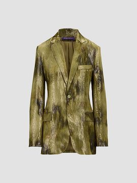 Ralph Lauren Collection Women's Marcy Metallic Jacquard Blazer