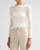 Ralph Lauren Collection Women's Marybeth Rib-Knit Stretch-Silk Top - 4