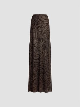 Ralph Lauren Collection Women's Masina Foiled Crinkle Chiffon Skirt