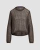 Ralph Lauren Collection Women's Metallic Mesh Boatneck Sweater - 6
