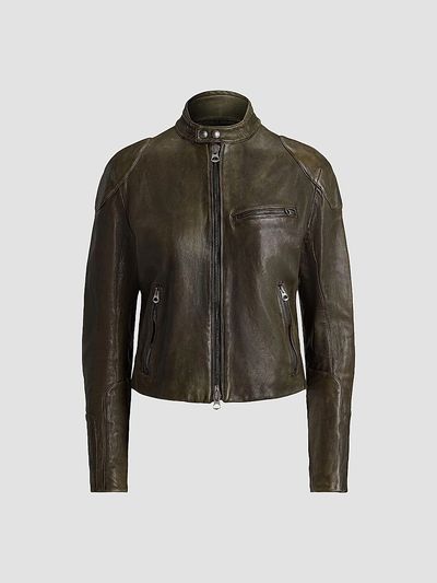 Ralph Lauren Collection Women's Orman Soft Leather Moto Jacket