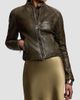 Ralph Lauren Collection Women's Orman Soft Leather Moto Jacket - 3
