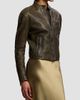 Ralph Lauren Collection Women's Orman Soft Leather Moto Jacket - 4