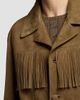 Ralph Lauren Collection Women's Perce Fringe-Trim Suede Jacket - 6