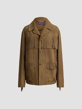 Ralph Lauren Collection Women's Perce Suede Fringe Jacket