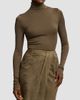 Ralph Lauren Collection Women's Refined Silk Mock Turtleneck Top - 2