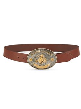 Ralph Lauren Collection Women's Rodeo Wide Leather Belt