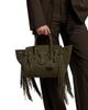 Ralph Lauren Collection Women's Soft Ricky 27 Fringe-Trim Suede Satchel - 2