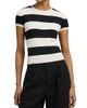 Ralph Lauren Collection Women's Striped Cotton-Silk Short-Sleeve Sweater - 3