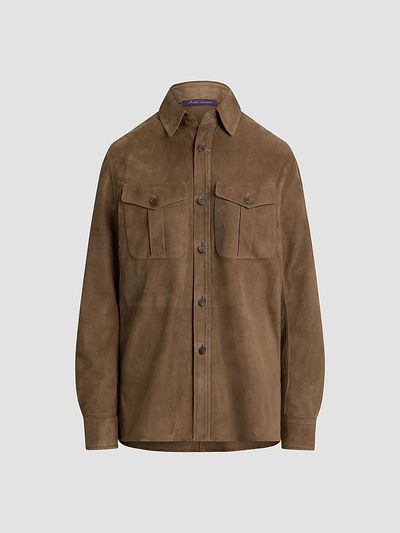 Ralph Lauren Collection Women's Suede Oversized Shirt