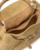 Ralph Lauren Collection Women's Suede Wood Top Handle Bag - 7