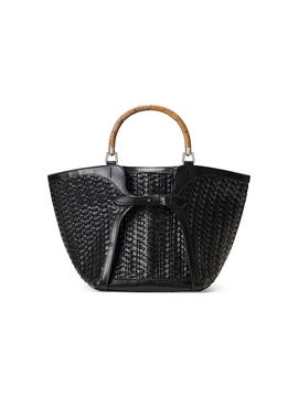 Ralph Lauren Collection Women's The Ralph Woven Leather Tote Bag