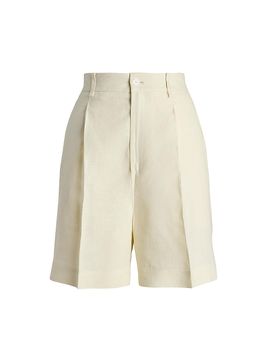 Ralph Lauren Collection Women's Tracy Linen Pleated Shorts