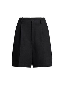 Ralph Lauren Collection Women's Tracy Pleated Linen Shorts