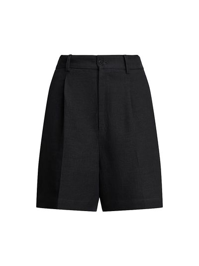 Ralph Lauren Collection Women's Tracy Pleated Linen Shorts