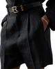 Ralph Lauren Collection Women's Tracy Pleated Linen Shorts - 5