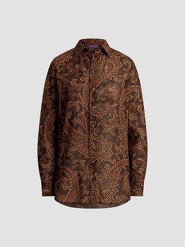 Ralph Lauren Collection Women's Trayna Paisley Cotton Shirt