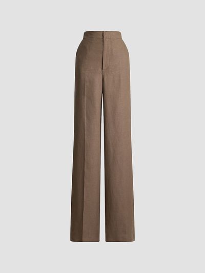 Ralph Lauren Collection Women's Wide-Leg Linen Pants