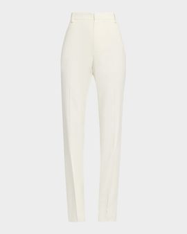 Ralph Lauren Collection Wrigley Grain de Poudre Bootcut-Leg Pants