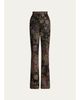 Ralph Lauren Collection Wrigley II Floral Jacquard Bootcut-Leg Pants - 1