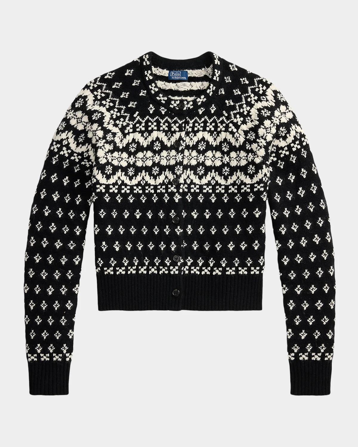 Ralph Lauren Fair Isle-Style Wool-Blend Cardigan