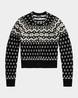 Ralph Lauren Fair Isle-Style Wool-Blend Cardigan
