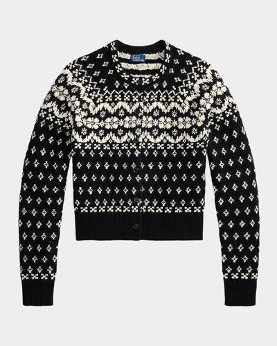 Ralph Lauren Fair Isle-Style Wool-Blend Cardigan